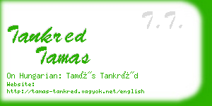 tankred tamas business card